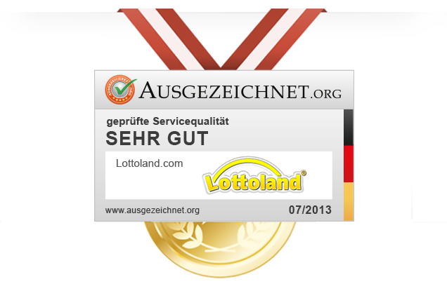 Lottoland.com erhält Zertifikat "sehr gut" Lottoland.com erhält Zertifikat "sehr gut"