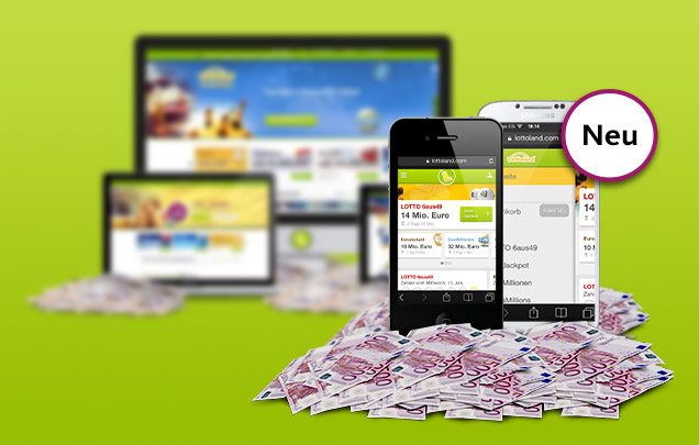 Die mobile Lottoland Seite ist online