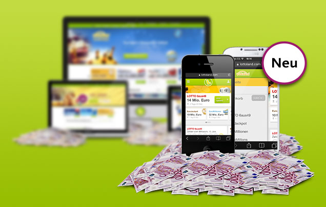 Die mobile Lottoland Seite ist online Die mobile Lottoland Seite ist online