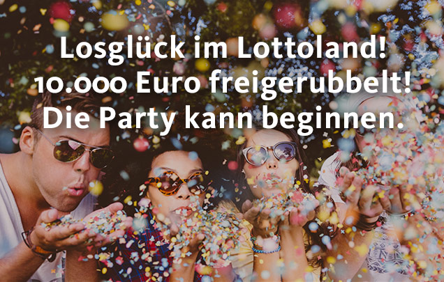 Rubbellos-Gewinn im Lottoland Partystimmung nach Rubbellos-Volltreffer