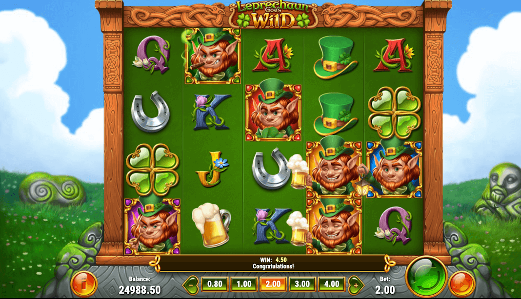 Leprechaun Goes Wild irischer Kobold-Slot von Play'n GO
