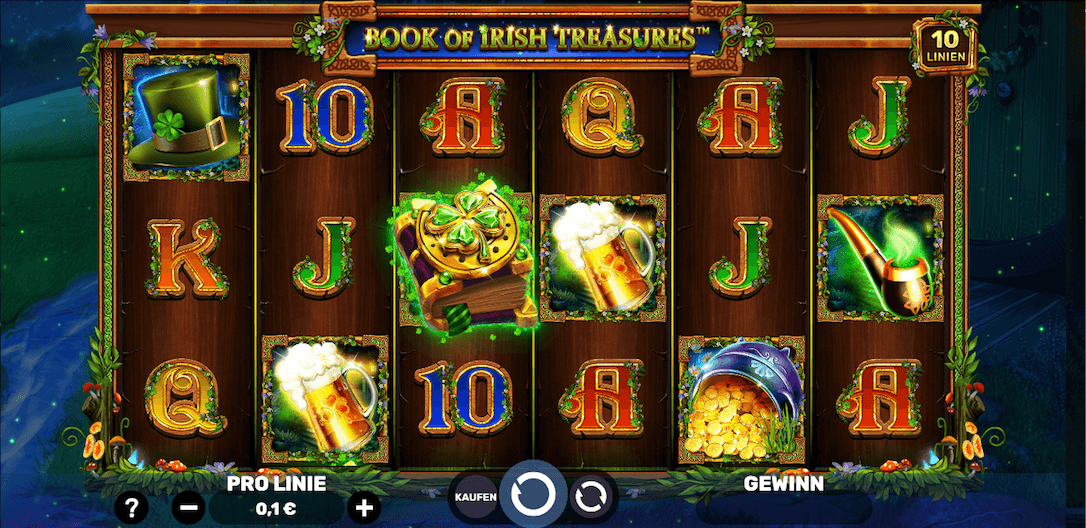 Book of Irish Treasures irischer Spielautomat