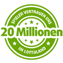 20 Millionen Spieler vertrauen uns im Lottoland