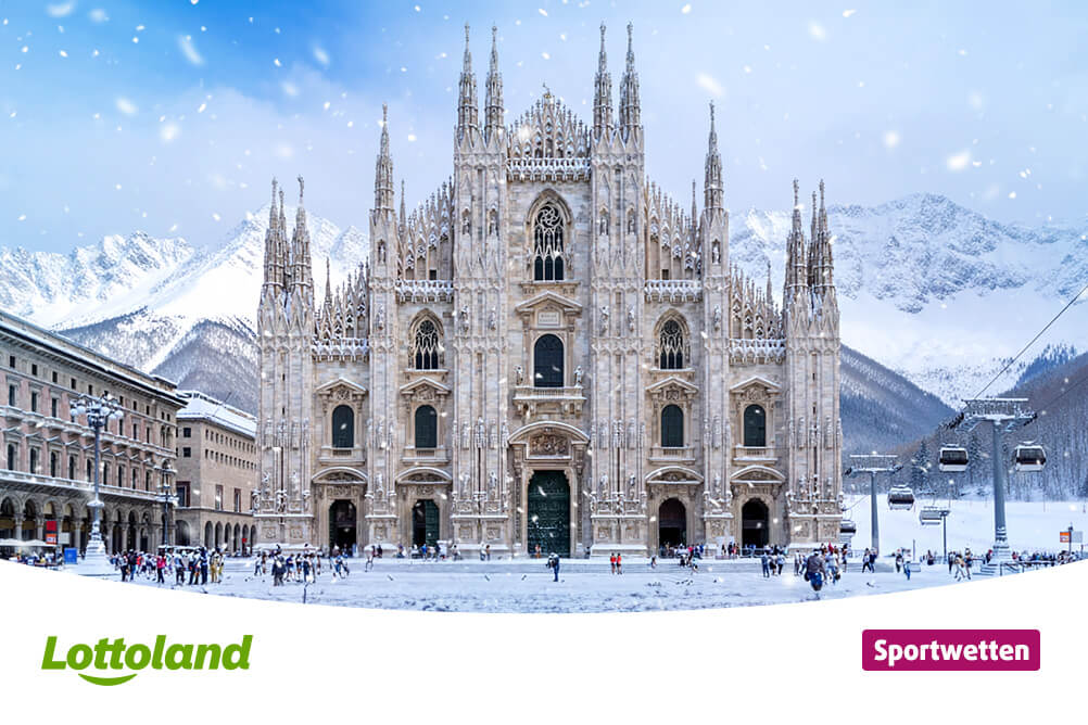 Bild zeigt Titelbild zum Lottoland Artikel und Wettguide und alles was du über die Olympischen Winterspiele in Milano Cortina 2026 wissen musst